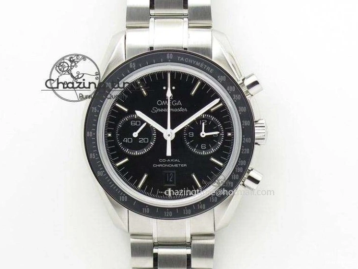 1225 SoftTouch Planet Ocean GMT 45mm DLC Red JHF Best Edition Black Dial On Rubber Strap A 8200